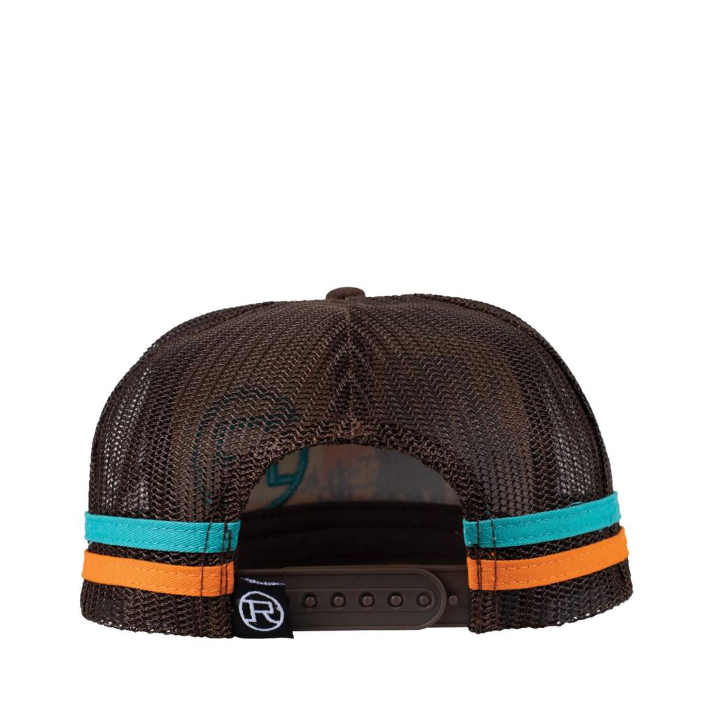 Roper Cowfolk Sunset Trucker Cap Chocolate