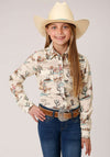 Roper Girls Five Star Western Scene Shirt