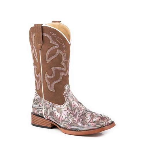 Roper Kids Raya White Floral/Brown