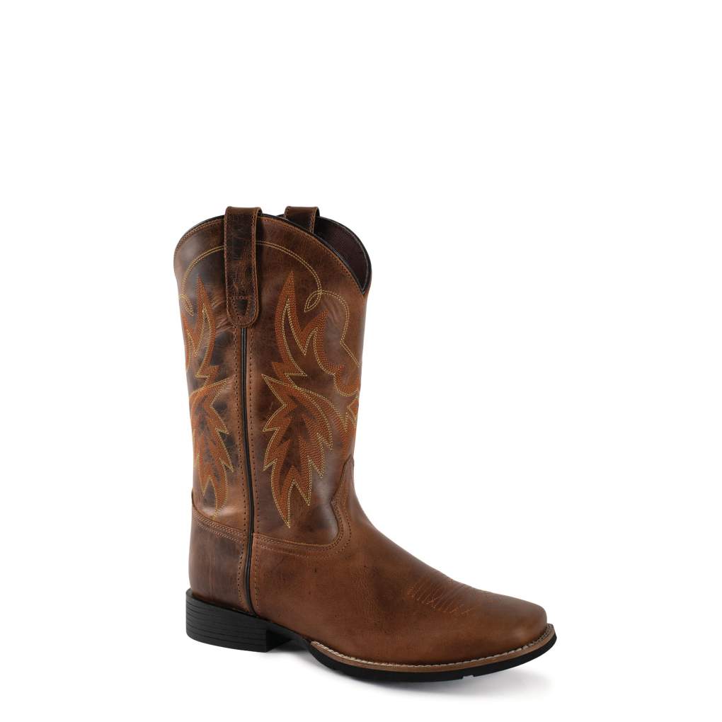 Roper Kids Sendero Polishable Leather Brown