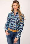 Roper Ladies Five Star Aztec Print Shirt