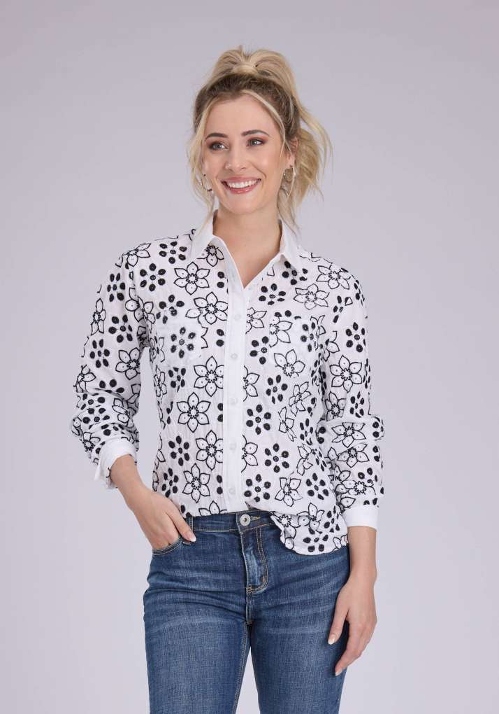 Roper Ladies 5 Star Floral Shirt 50565292