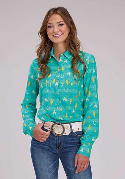 Roper Ladies Five Star 50590472 Printed Shirt