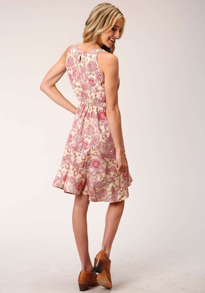 Roper Ladies Studio West Paisley Sleeveless Dress