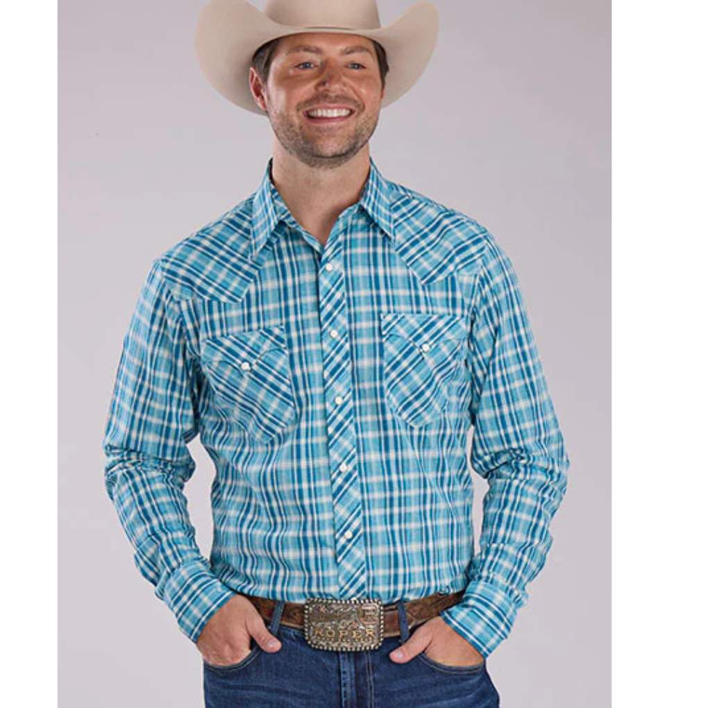 Roper Mens West Made Plaid 01062467 Shirt