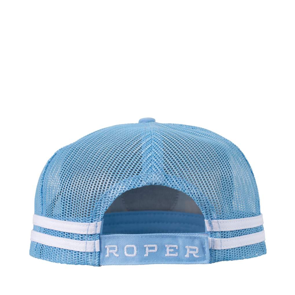 Roper Mini Cornflower Plaid Trucker Cap