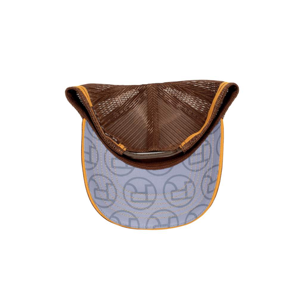 Roper Trucker Plaid Mustard/Brown Trucker Cap