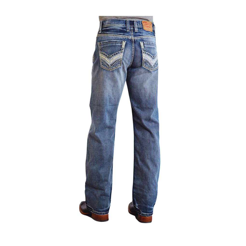 Stetson Mens 1312 Pieced Blue Jeans