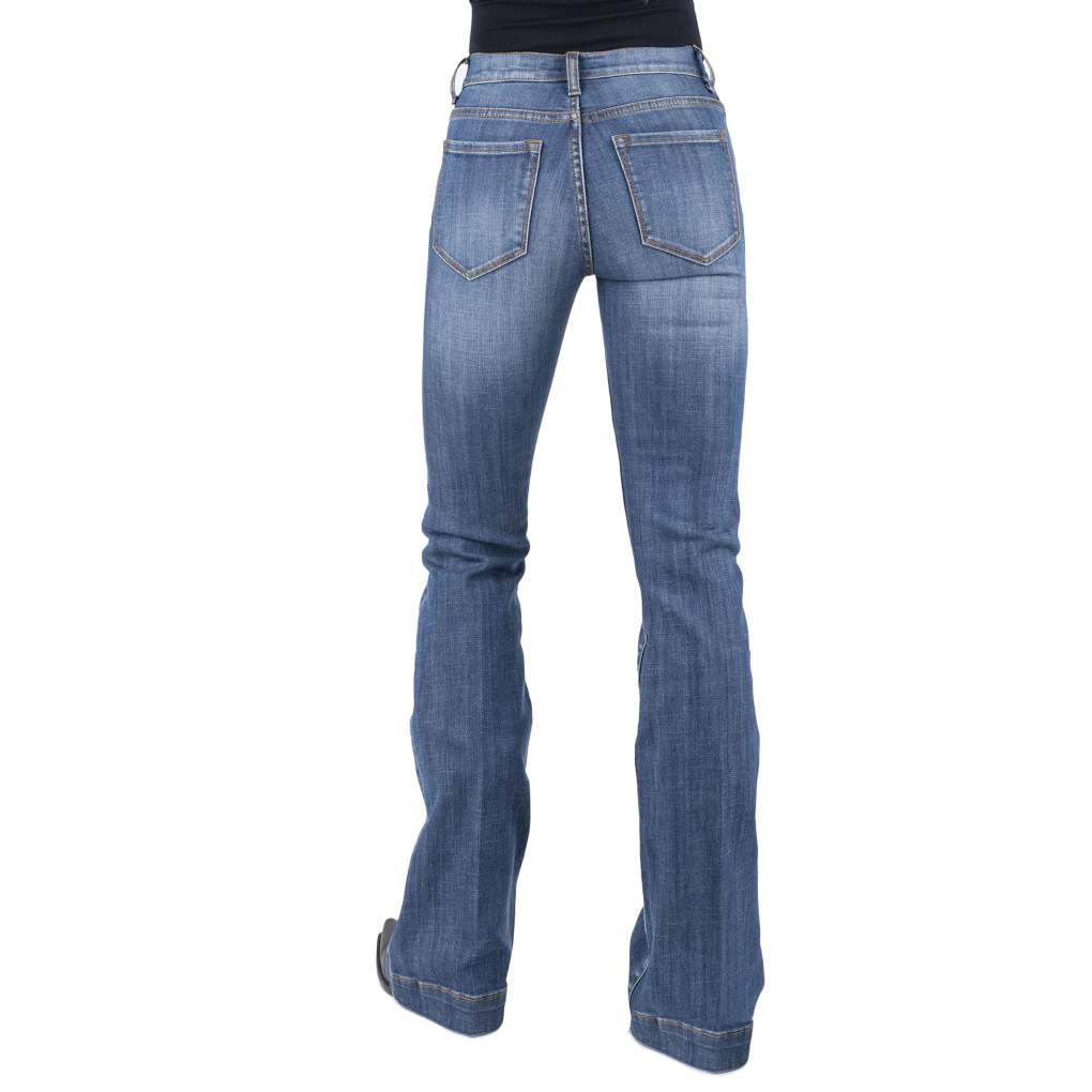 Stetson Ladies 921 Flare Reg Plain Blue Jeans