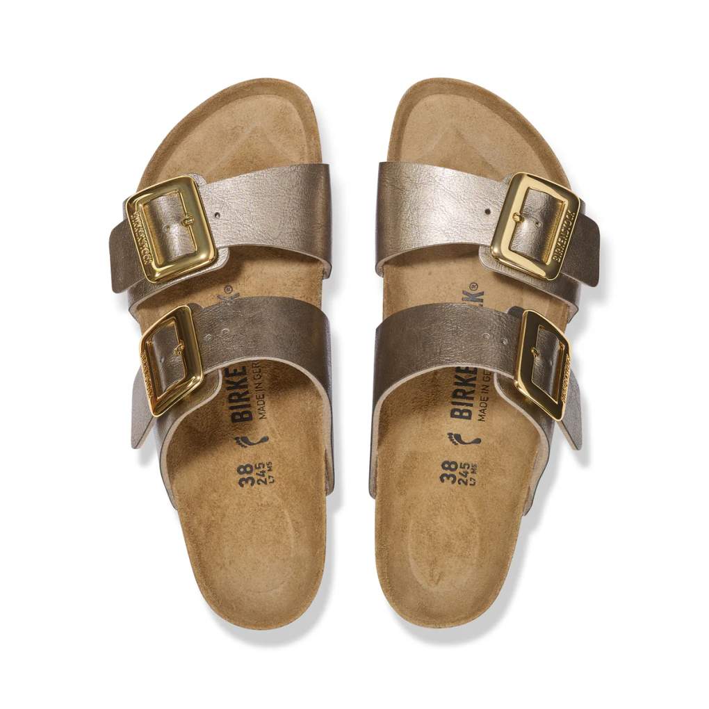 Birkenstock Sydney Cushion Buckle Graceful Taupe Birko-Flor Regular