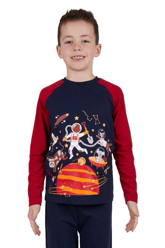Thomas Cook Boys Moon Jump Glow In Dark PJs