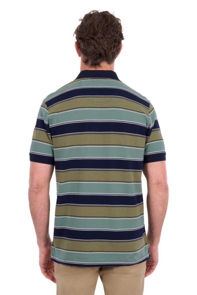 Thomas Cook Mens Lawrence Striped Pocket Polo