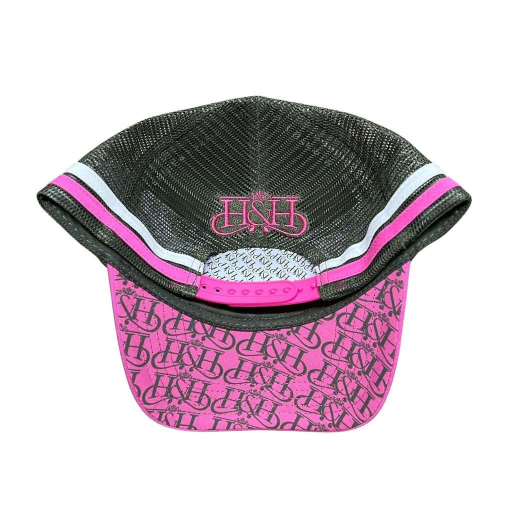 H &amp; H Hot Pink &amp; Olive Trucker Cap