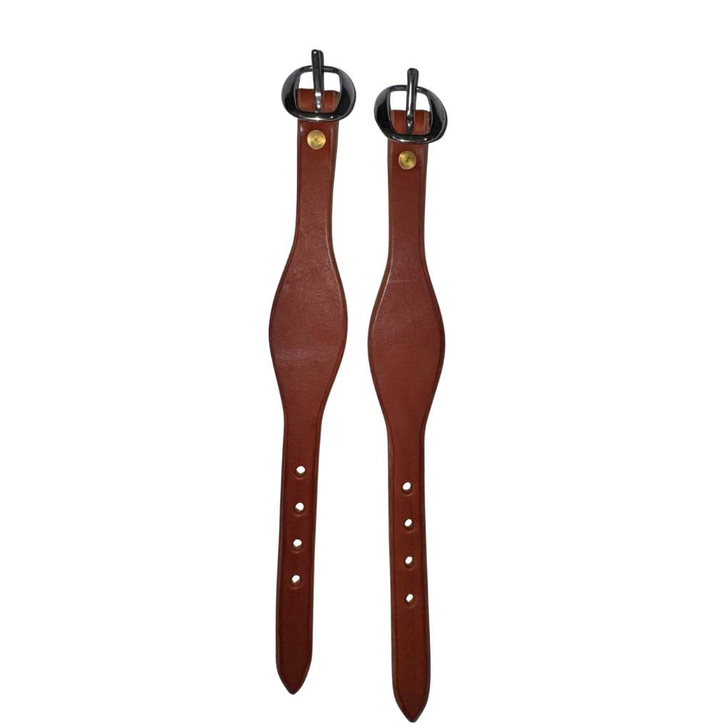 Tts Stirrup Fender Keepers Shaped Leather Pair S/Steel Buckle