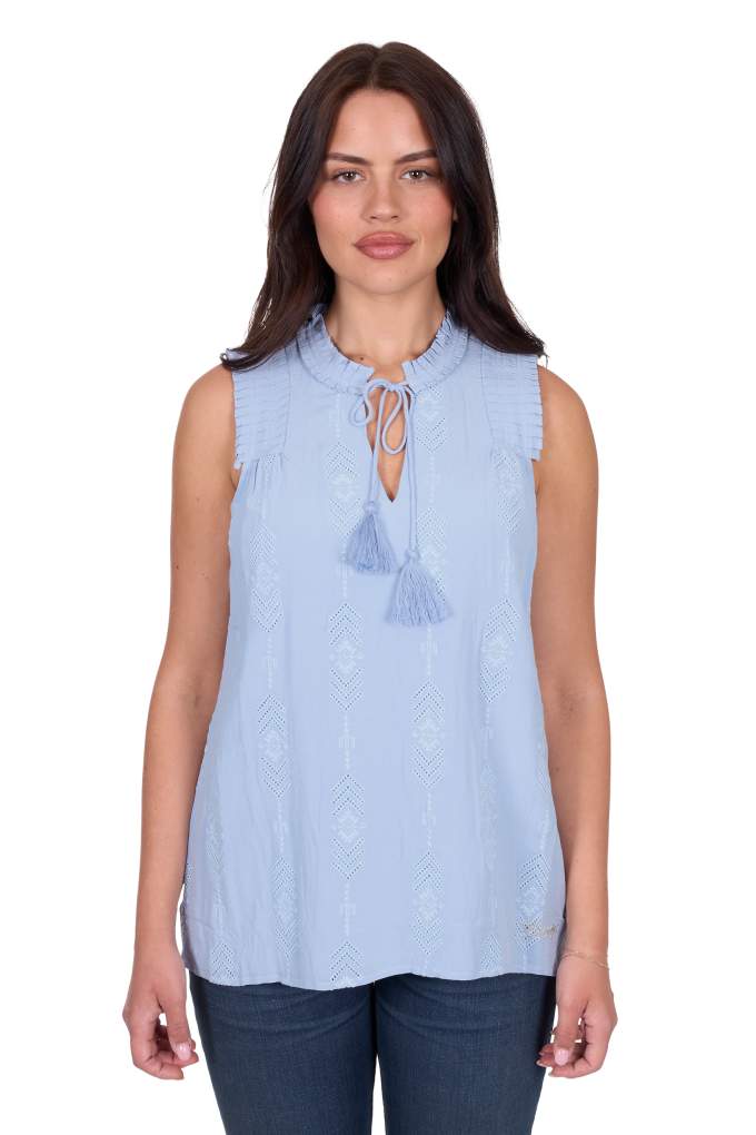 Wrangler Ladies Simone Sleeveless Blouse