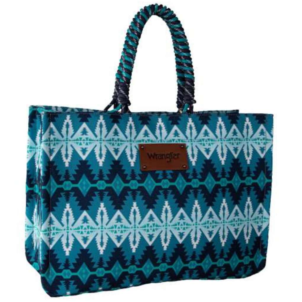 Wrangler Southwestern Oversized Tote Blue
