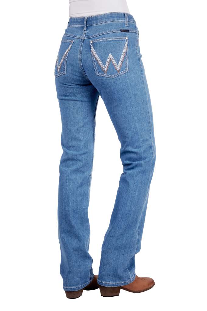Wrangler Ladies Austin Qbaby Faded Blue Jean