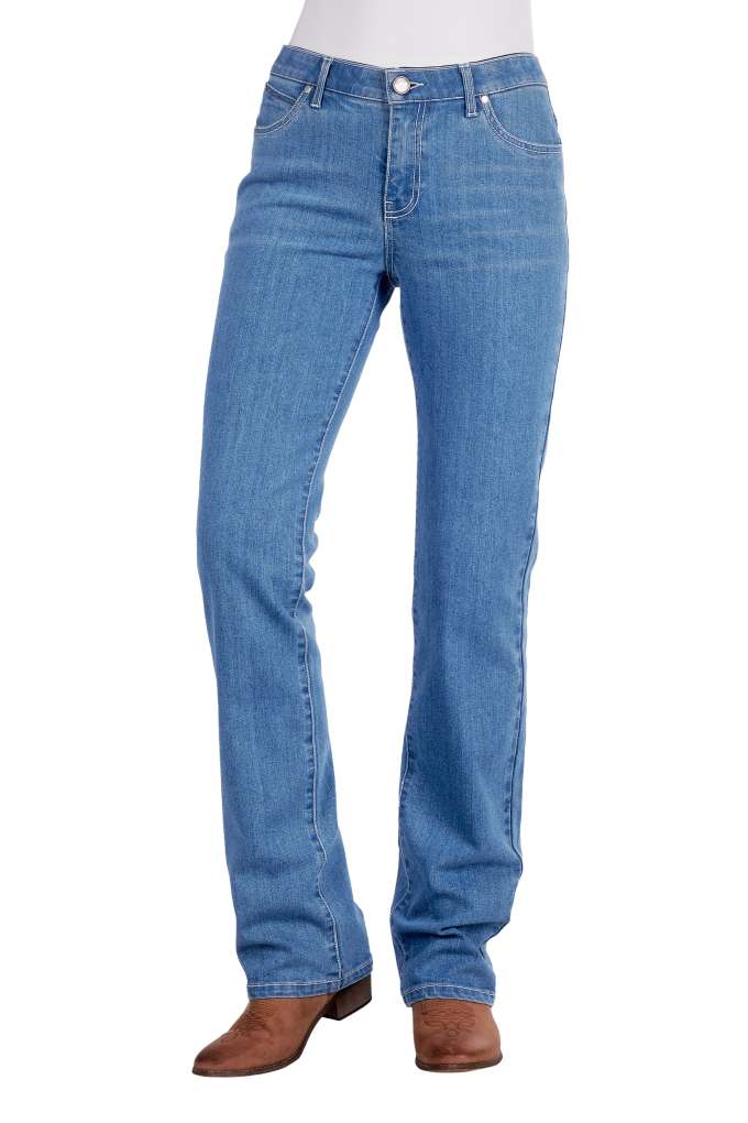 Wrangler Ladies Austin Qbaby Faded Blue Jean