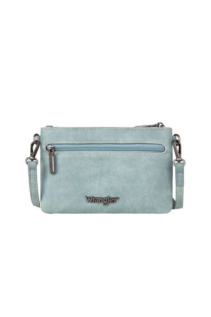Wrangler Aztec Clutch Bag Blue