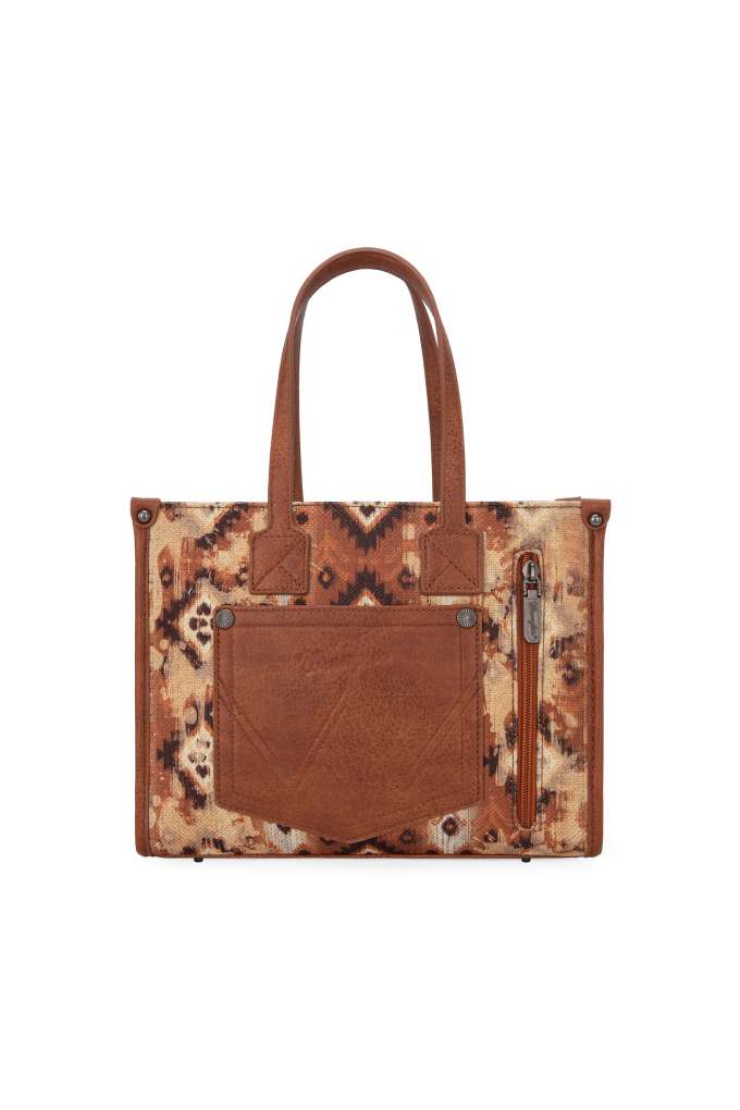 Wrangler Aztec Crossbody Tote Bag Tan