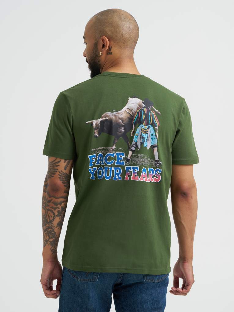 Wrangler Mens Face Your Fears Tee
