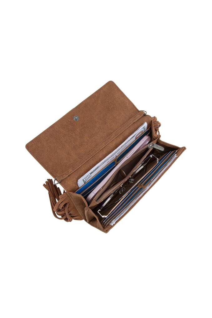 Wrangler Indiana Wallet Clutch Bag Tan