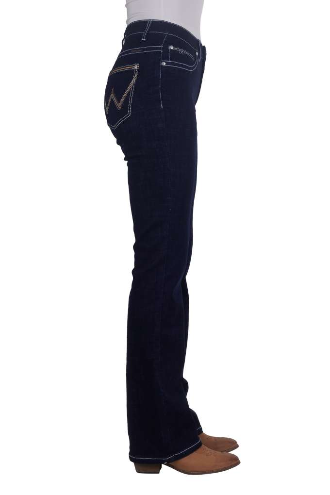 Wrangler Ladies Willow Amber Dark Dynasty Jeans