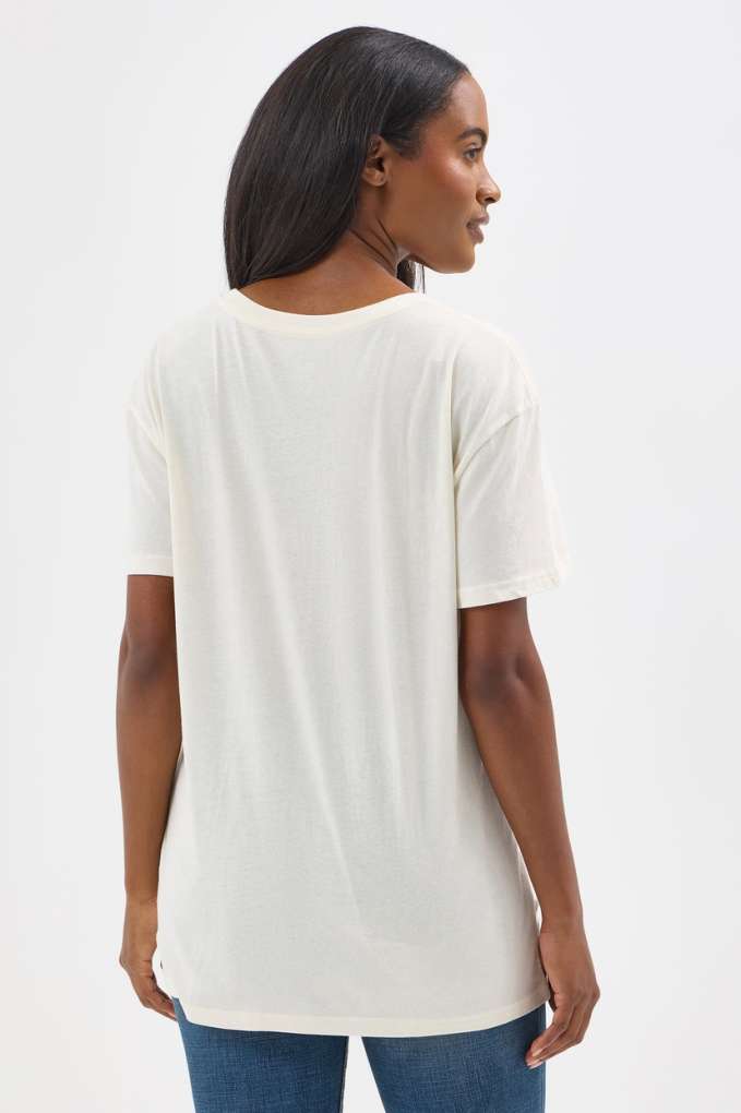 Wrangler Ladies Long Live Cowboys Tee Boyfriend Fit