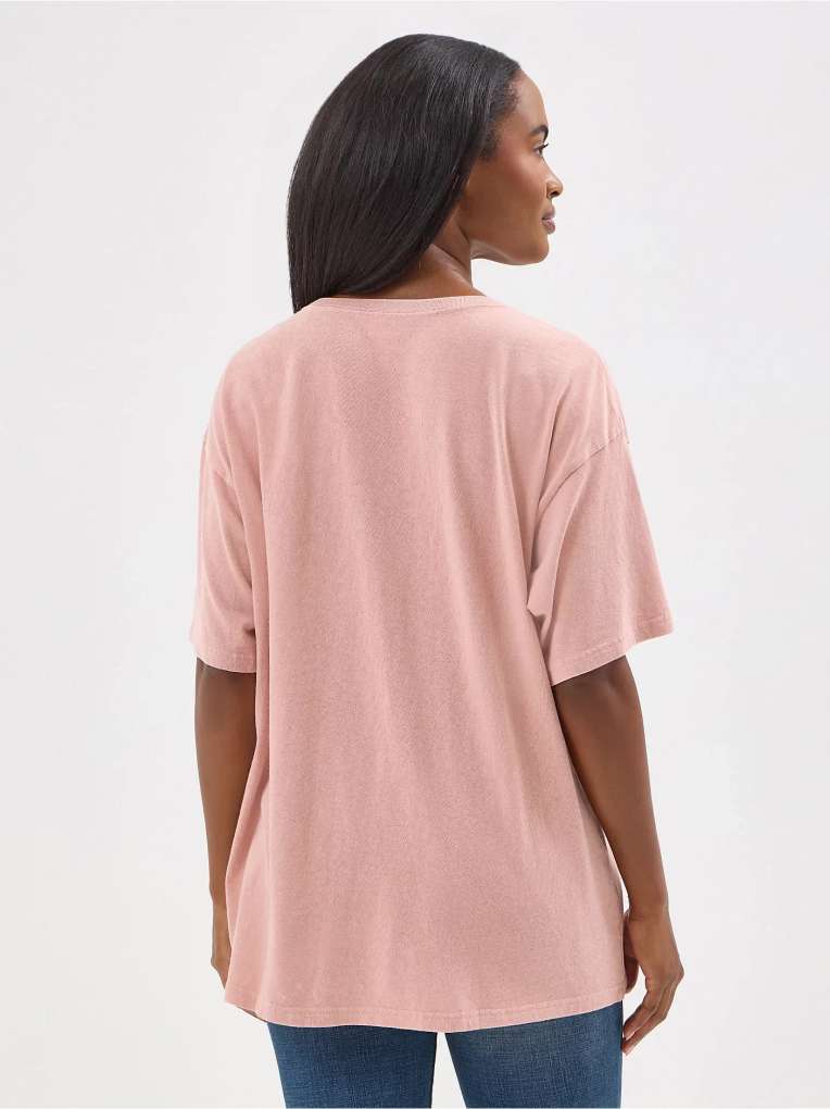 Wrangler Ladies Rodeo Sweetheart Tee Misty Rose