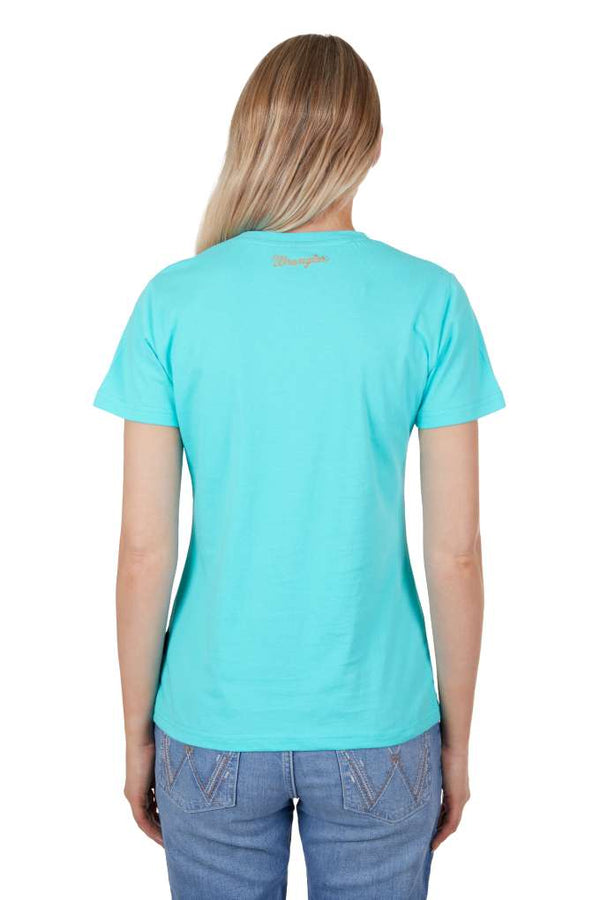 Wrangler sleeveless jersey shirt in blue