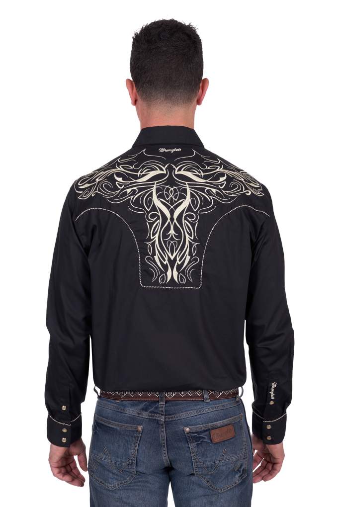 Wrangler Mens Carlos Embroidered Shirt