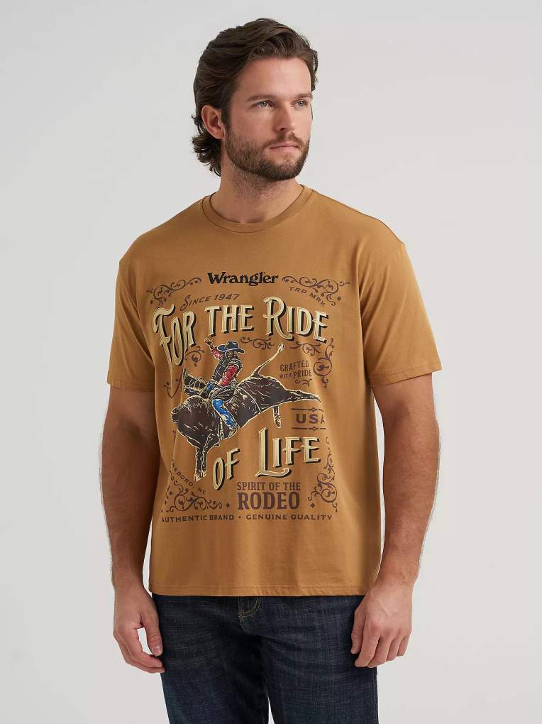 Wrangler Mens For the Ride of Life Tee