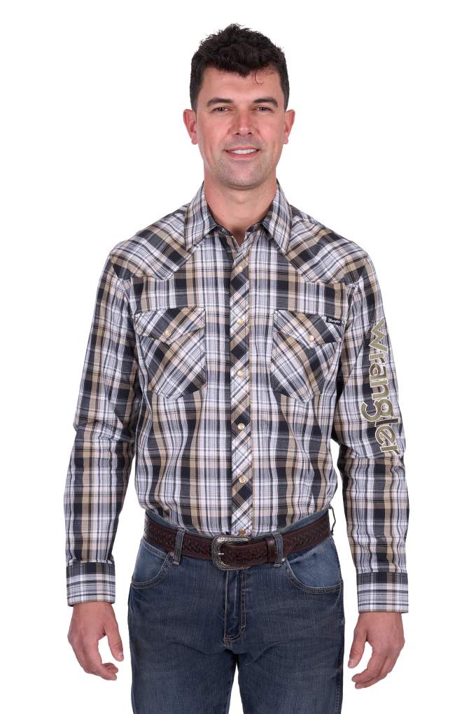 Wrangler Mens Joel Logo Shirt