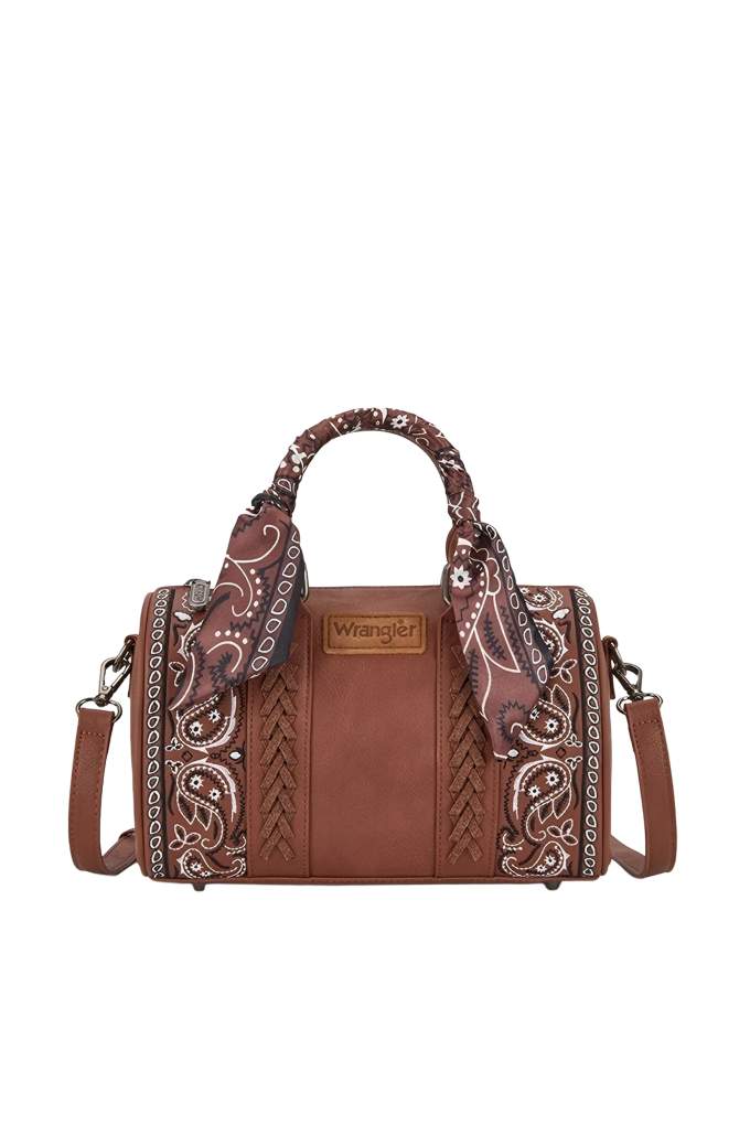 Wrangler Paisley Barrel Bag Tan