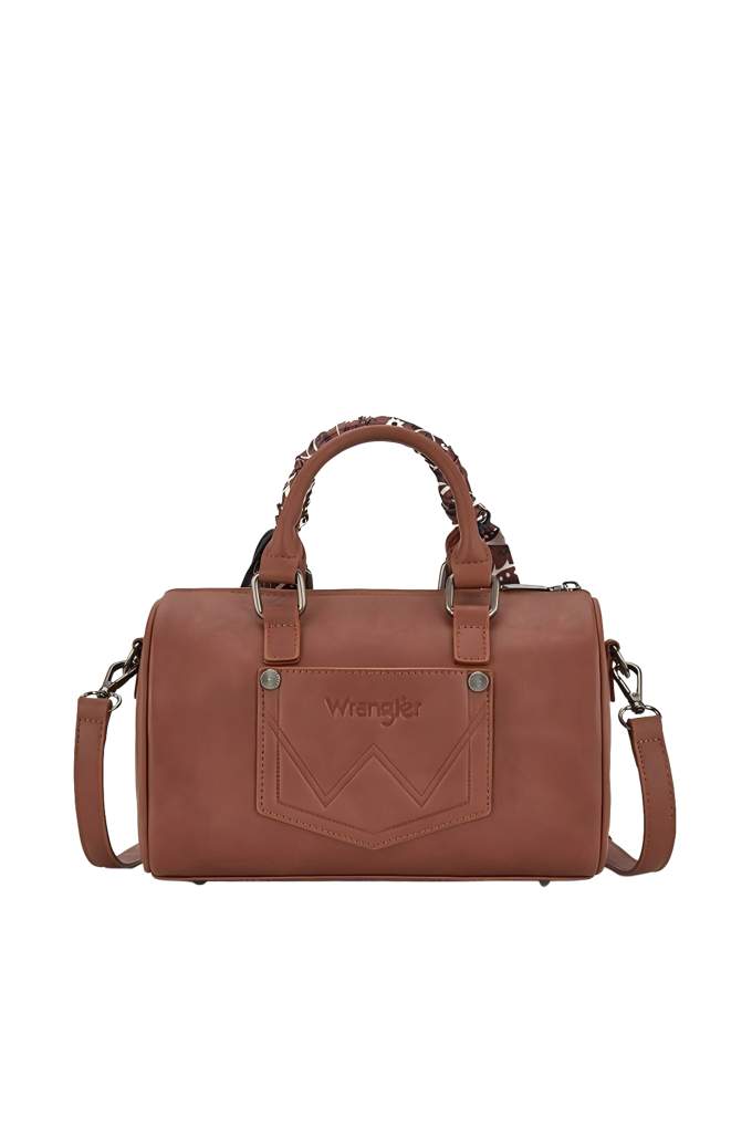 Wrangler Paisley Barrel Bag Tan