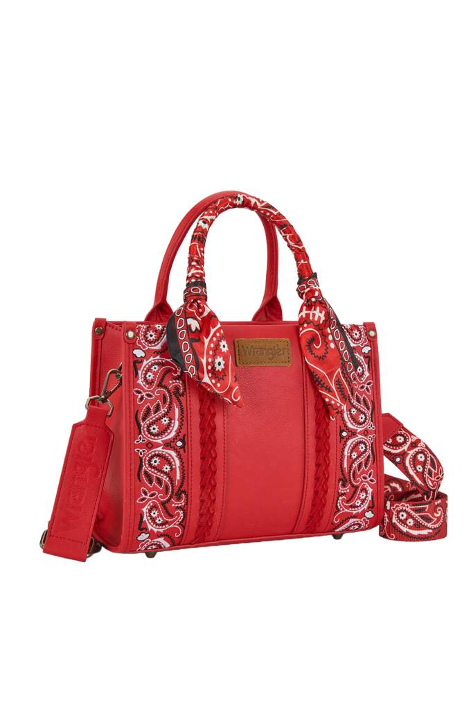 Wrangler Paisley Crossbody Bag Red