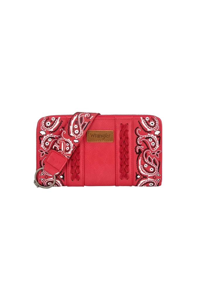 Wrangler Paisley Wallet Red