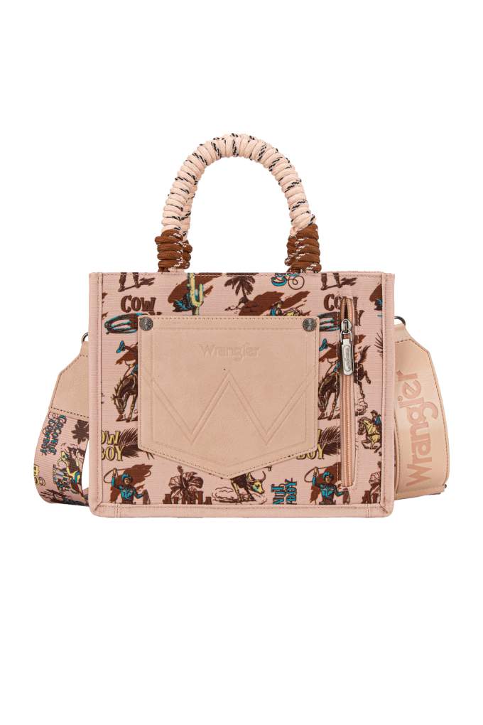Wrangler Rodeo Print Crossbody Pink Bag