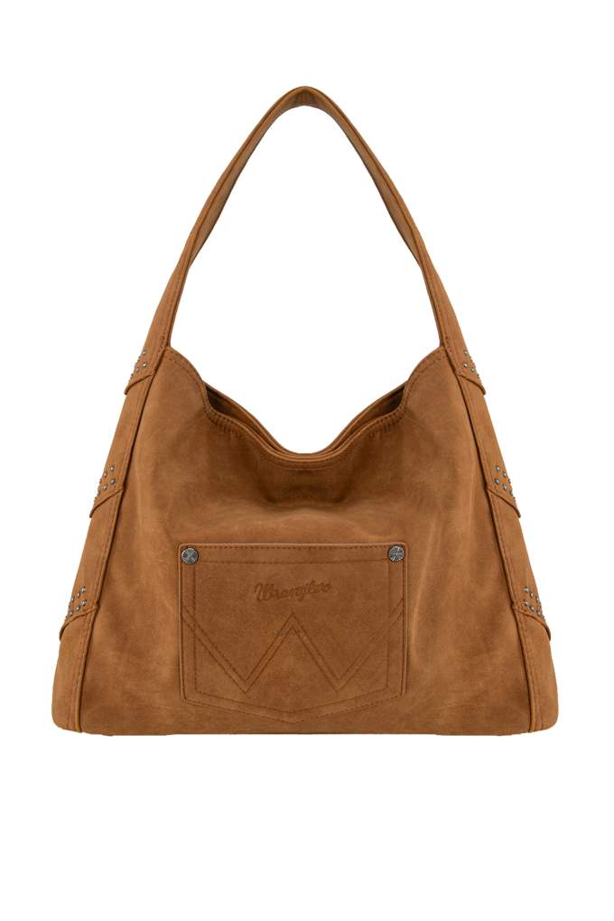 Wrangler Shiloh Fringe Tan Studded Bag