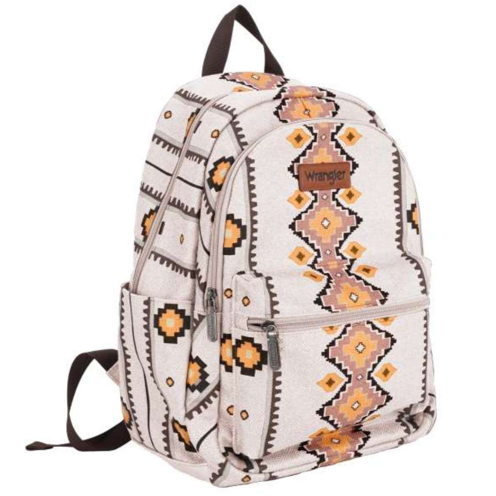 Wrangler Southwestern Canvas Backpack Natural The Top Saddlery