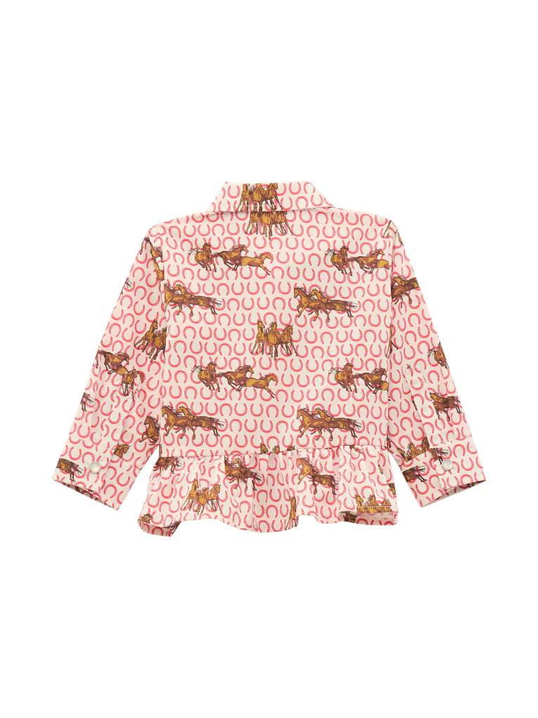 Wrangler Girls Toddler Horseshoe Shirt