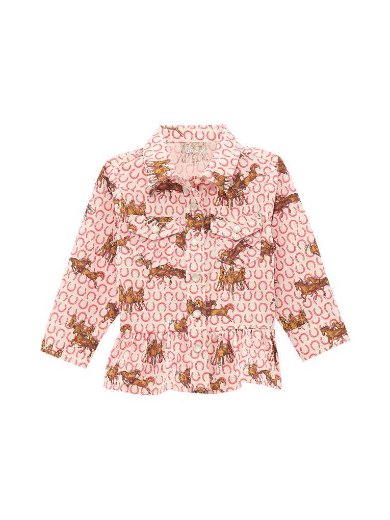 Wrangler Girls Toddler Horseshoe Shirt