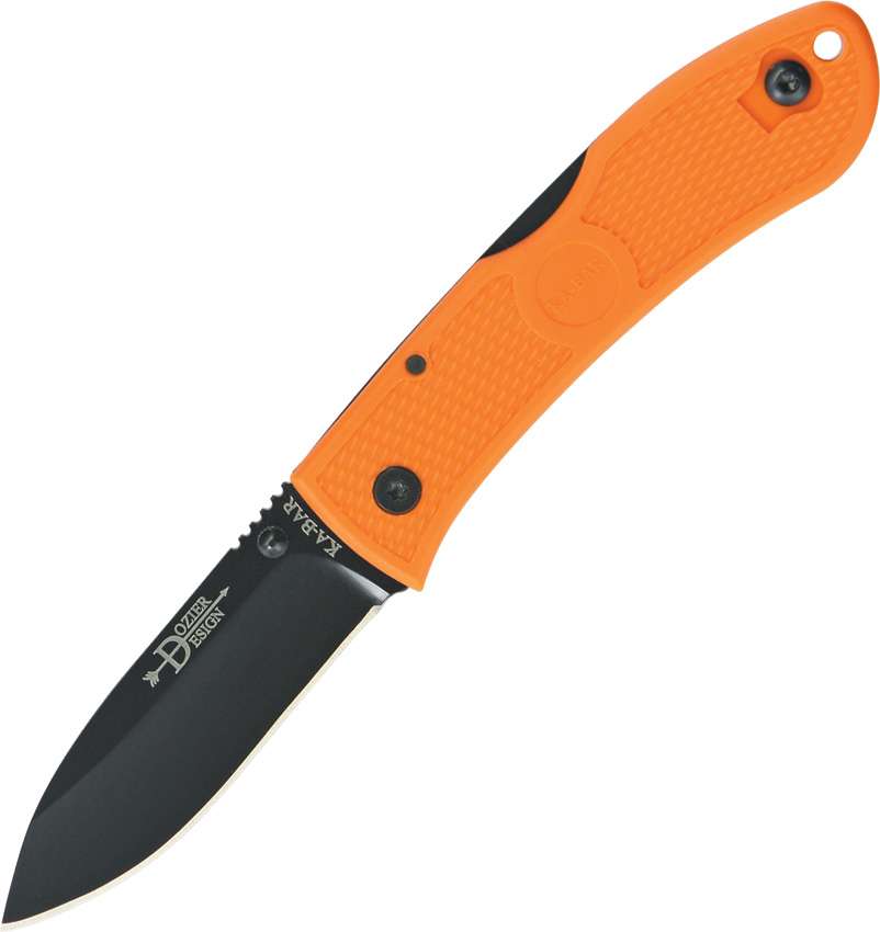 Ka-Bar Dozier Folding Knife With Clip Blaze Orange