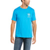Ariat Mens Linear Tee Turquoise