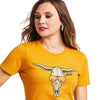 Ariat Ladies Sunglass Skull Tee Buckhorn