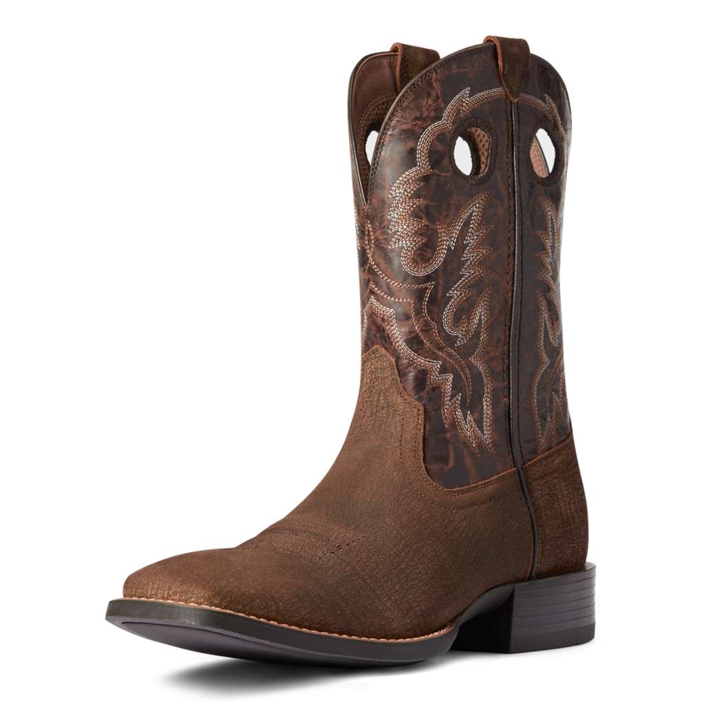 Ariat Mens Sport Buckout Rough Ginger/Rusted Iron