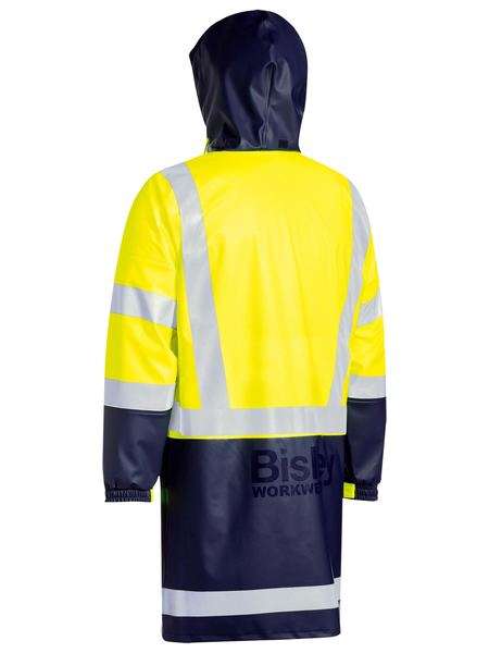 Bisley Stretch Rain Coat Tape Yel/Navy