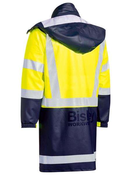 Bisley Stretch Rain Coat Tape Yel/Navy
