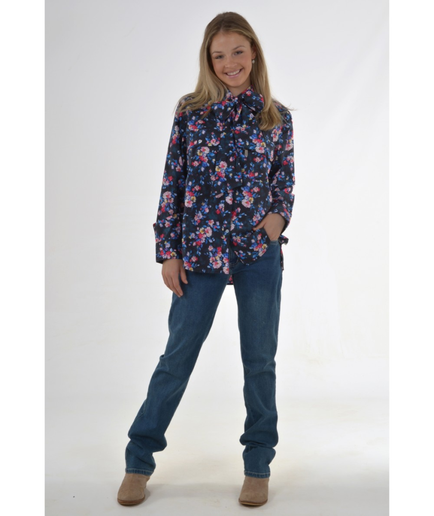 Bullrush Ladies Posie Navy Shirt