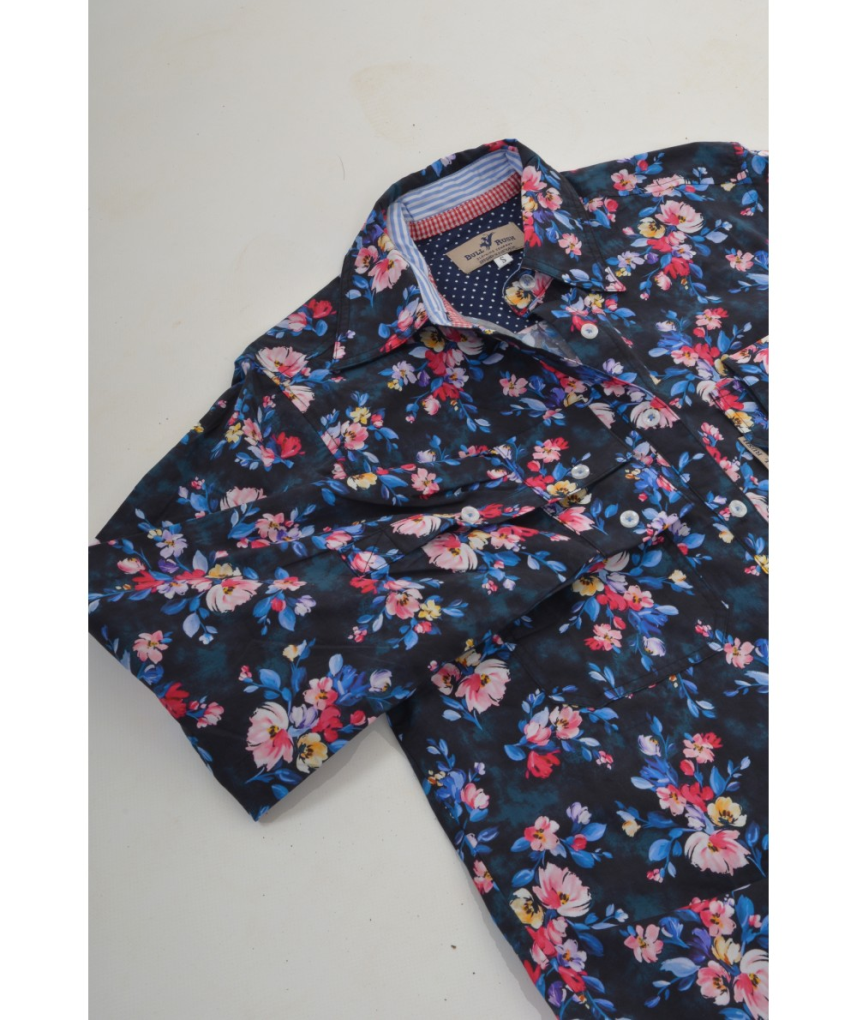 Bullrush Ladies Posie Navy Shirt